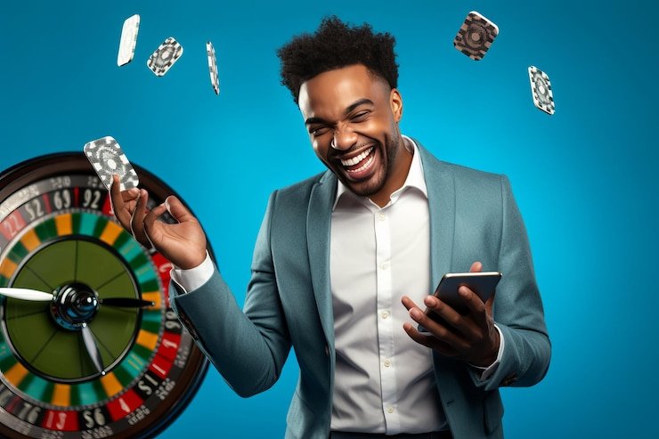 Antarmuka kontrol permainan Treasures Aztec menunjukkan tombol taruhan dan spin di platform segarqq